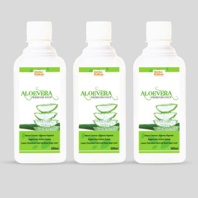 Herbo Rattan AloeVera Premium Juice -500ml (Pack of 3)