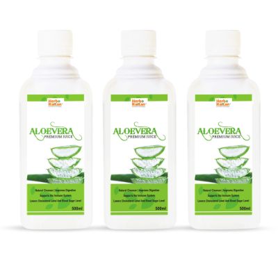 Herbo Rattan AloeVera Premium Juice -500ml (Pack of 3)