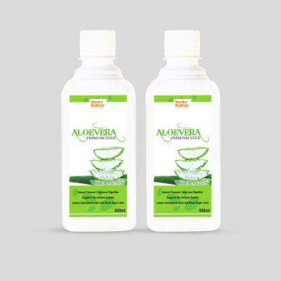 Herbo Rattan AloeVera Premium Juice -500ml (Pack of 2)