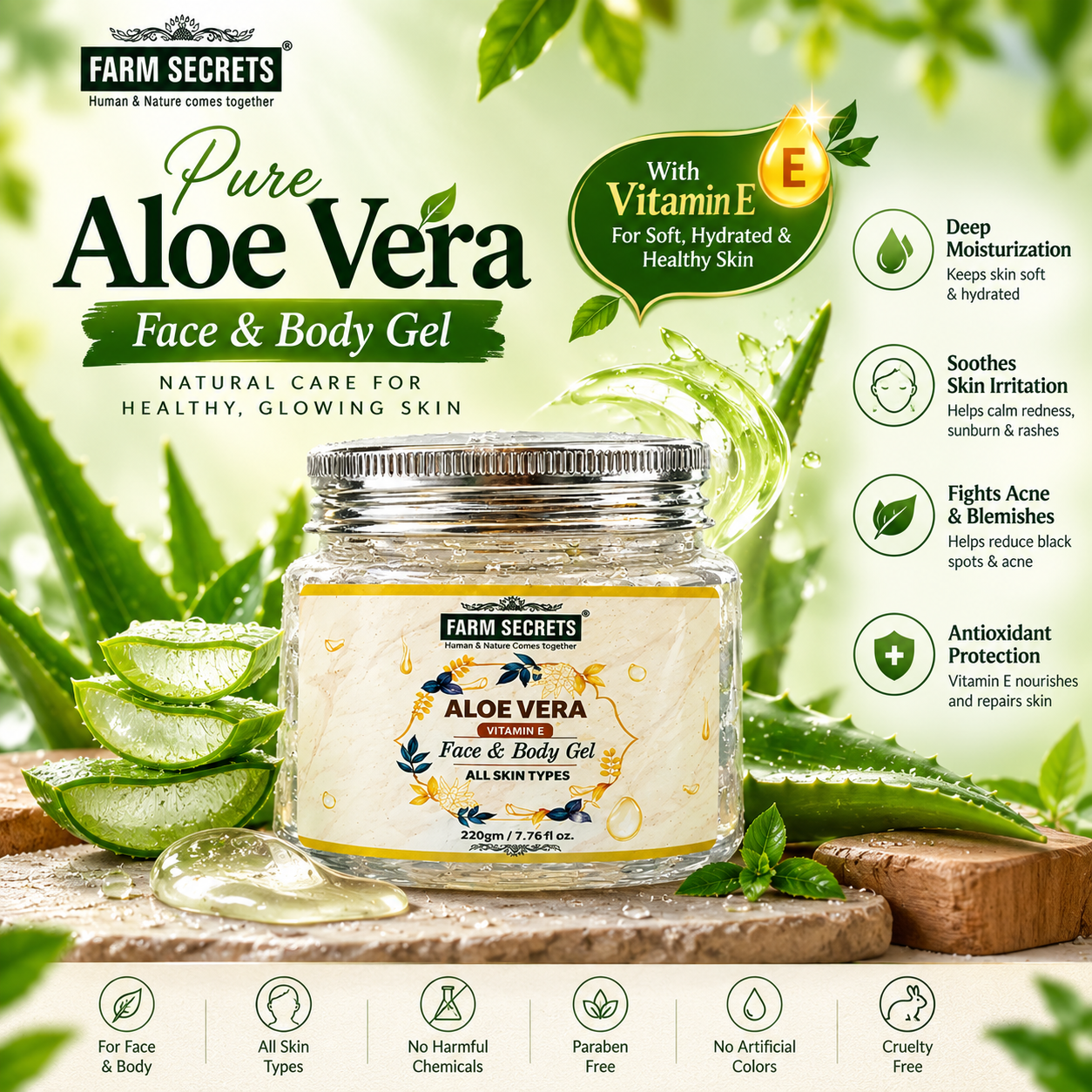 Farm Secrets Aloe Vera Gel Ad