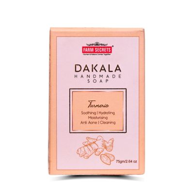 Farm Secrets Dakala Herbal Handmade Turmeric Soap – 75gm
