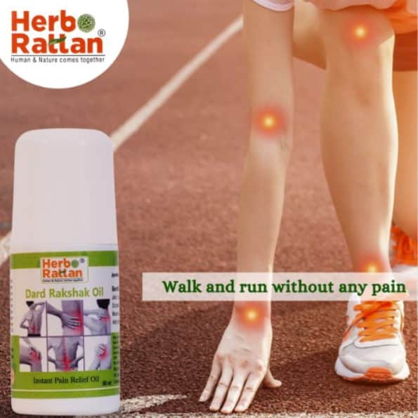 Herbo Rattan Dard Rakshak Oil 50ml Pack of 2 for Muscle and Joint Pain Relief