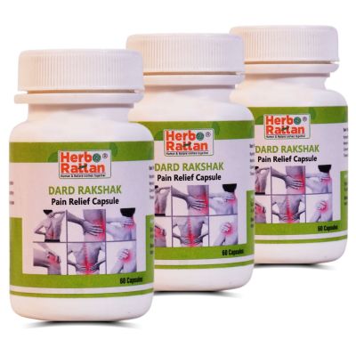 Herbo Rattan Dard Rakshak Pain Relief Capsule – 60 Capsules (Pack of 3)