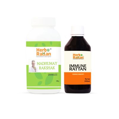 Herbo Rattan Madhumay Rakshak Granules – 100 gm + Immune Rattan Syrup – 200 ml