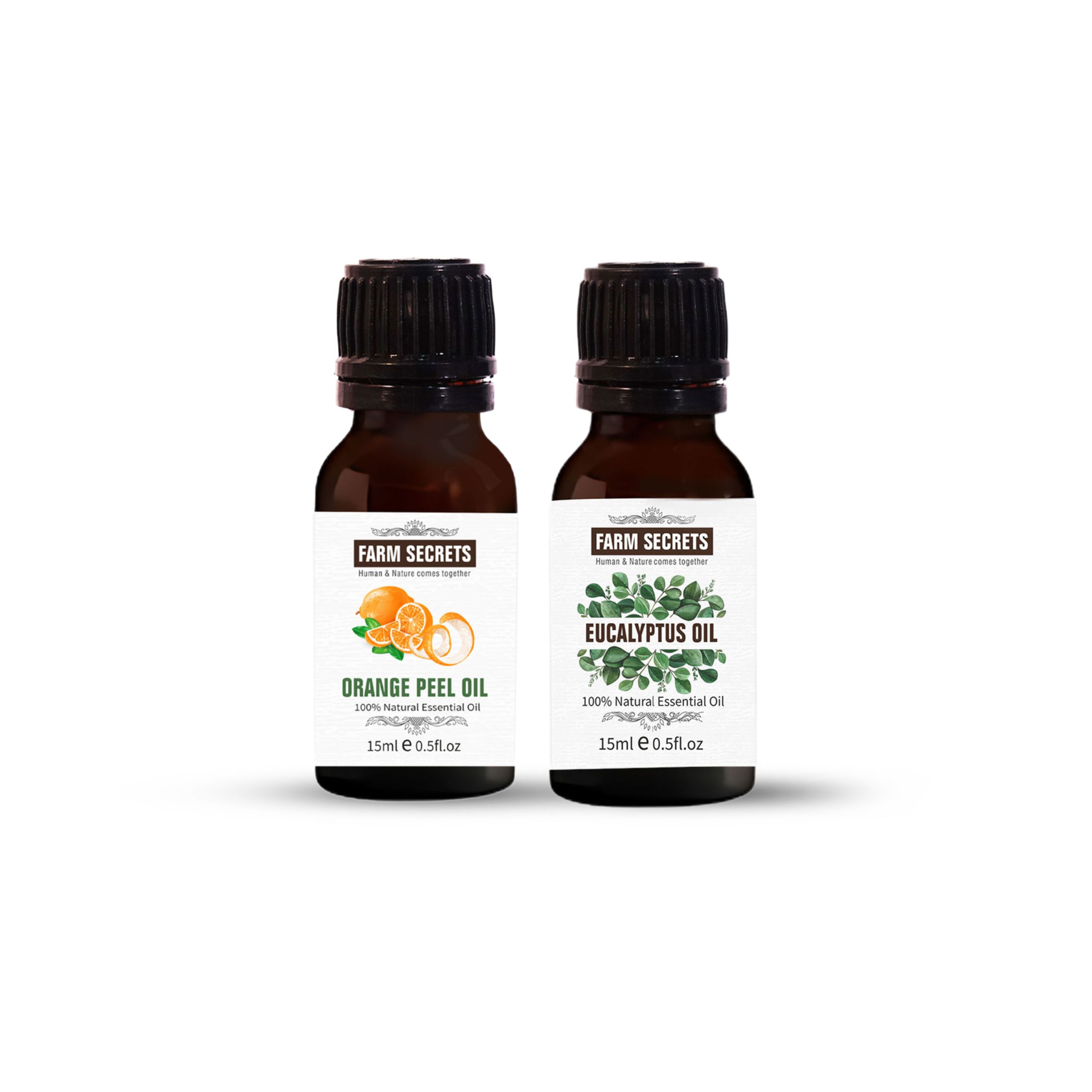 Farm Secrets Eucalyptus Oil(15ml) + Orange Peel Oil(15ml)