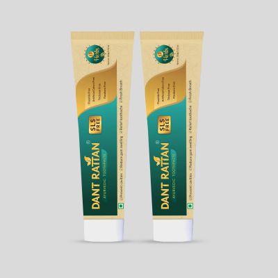 Dant Rattan Ayurvedic SLS FREE Toothpaste – 100gm (Pack Of 2)