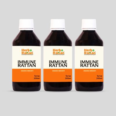 Herbo Rattan Immune Rattan Syrup – 200 ml (Pack of 3)