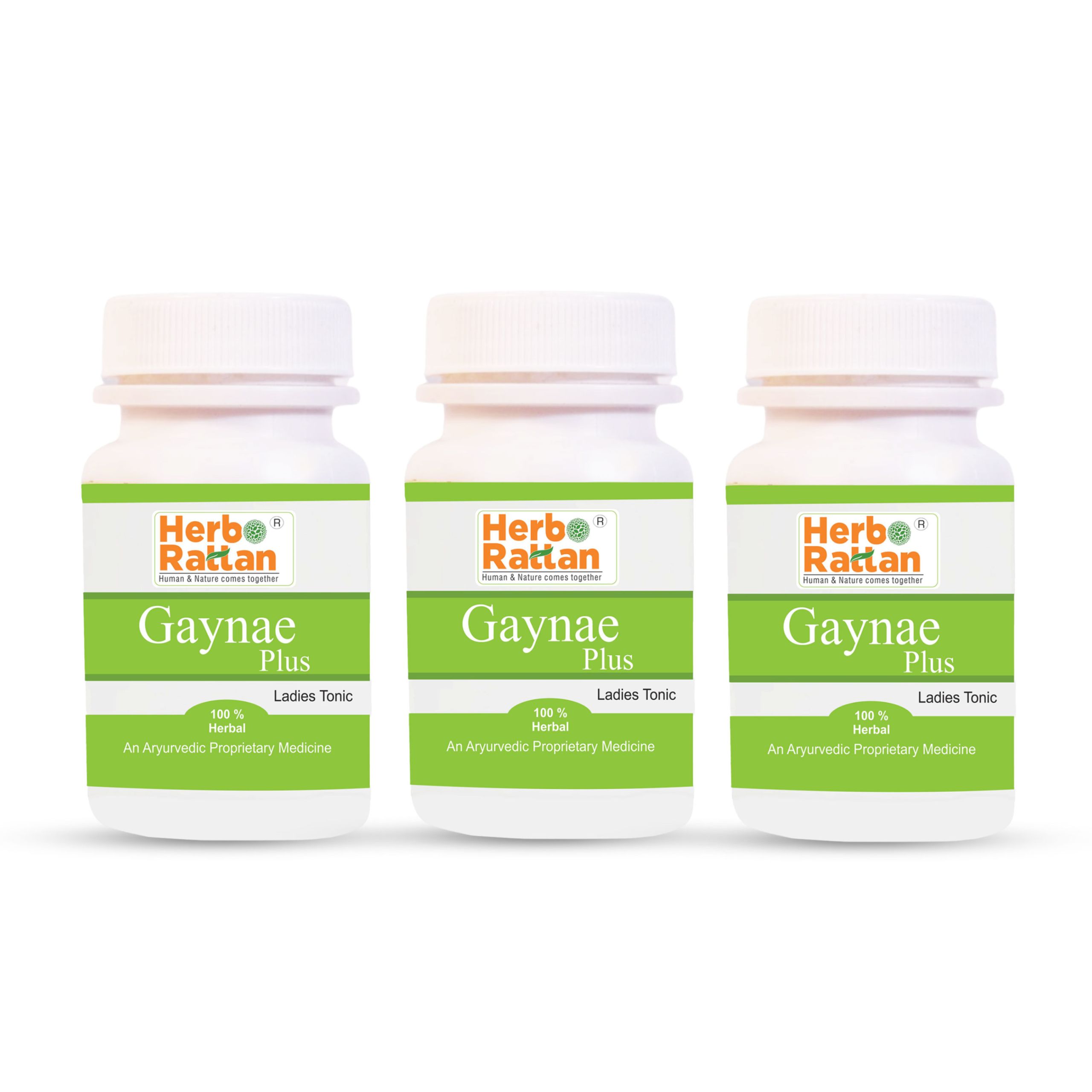 Herbo Rattan Gynae Plus 60 Capsules Pack of 3 for Hormonal Balance and Wellness
