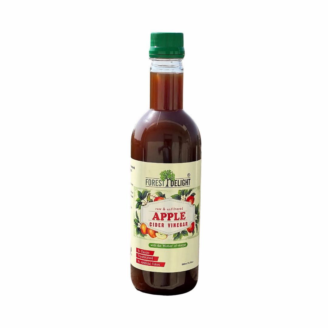 Raw and unfiltered apple cider vinegar for health and vitality.