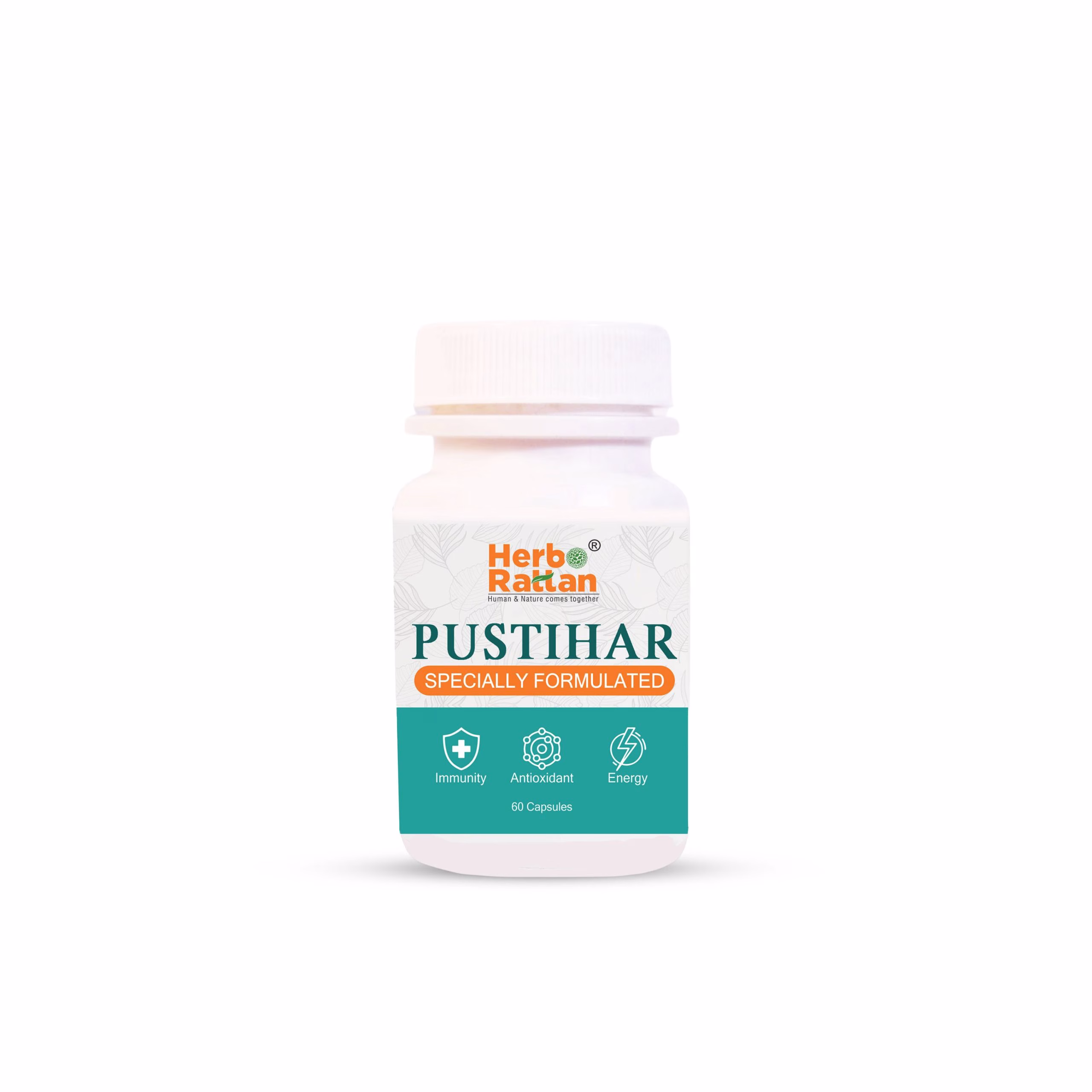 Herbo Rattan Pustihar 60 Capsules for enhanced vitality and overall wellness