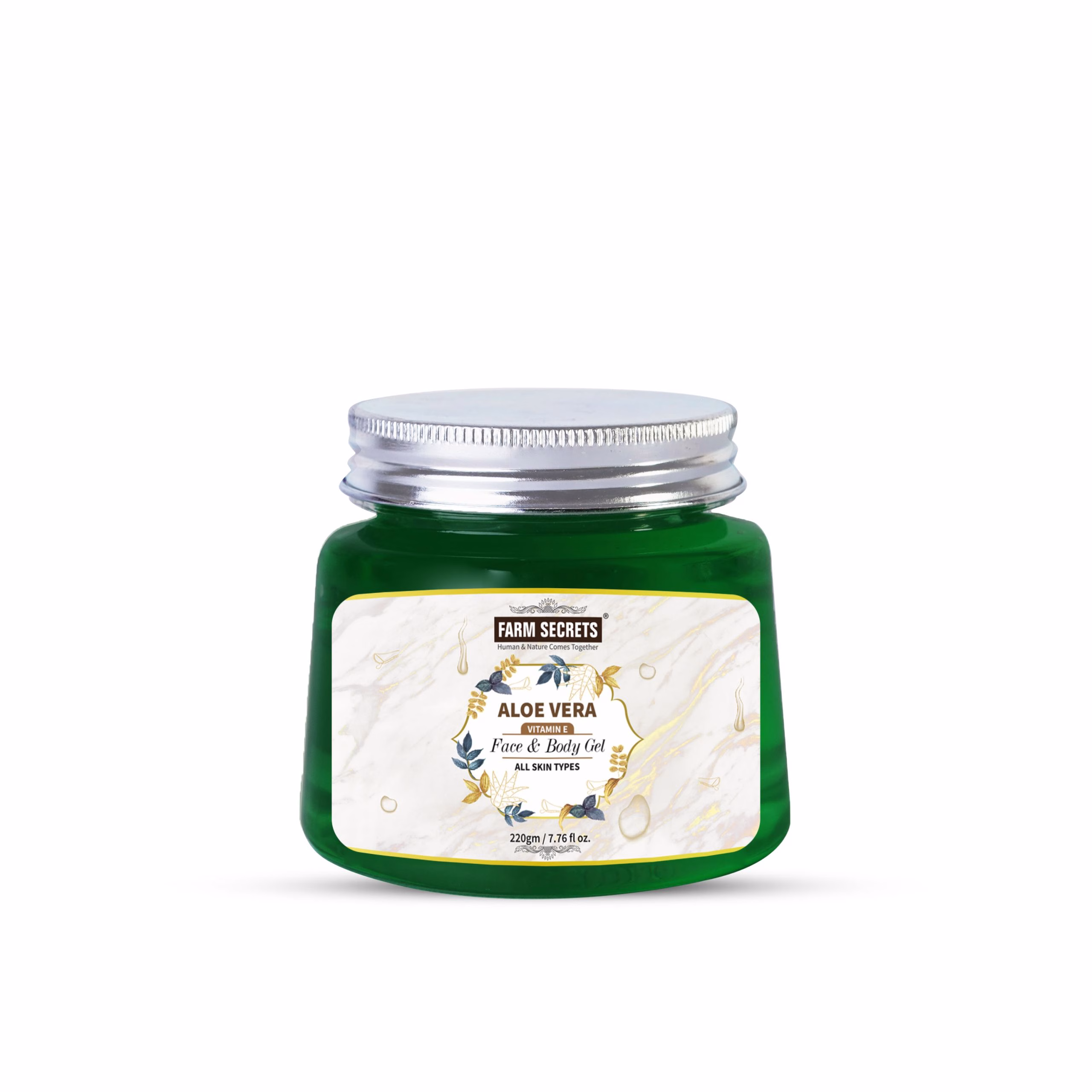 Farm Secrets Aloe Vera Gel for face and body hydration – 220gm
