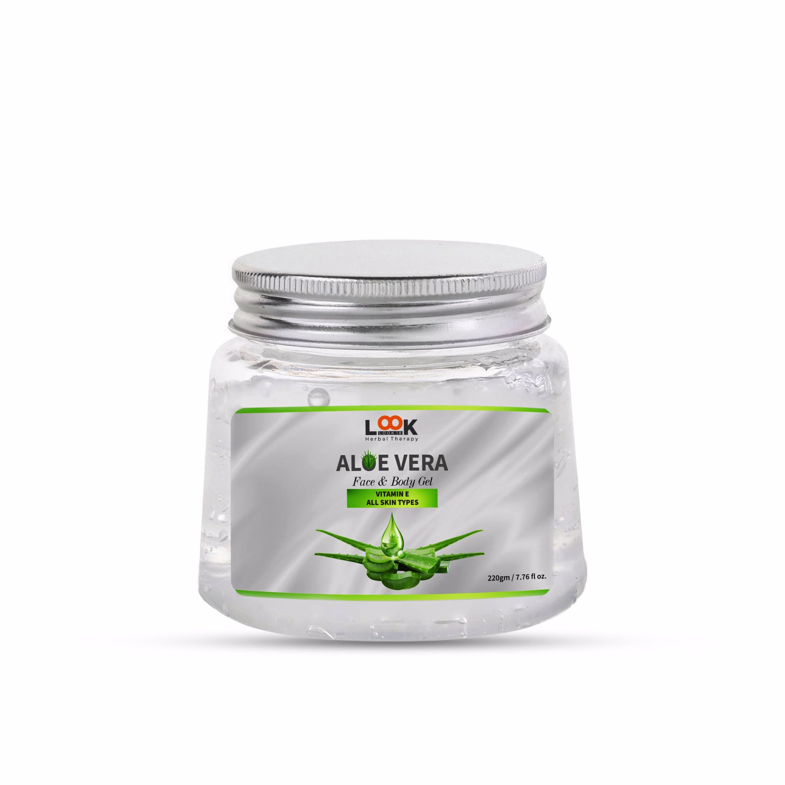 Look 18 Aloe Vera Face and Body Gel – 220gm for skin hydration and nourishment