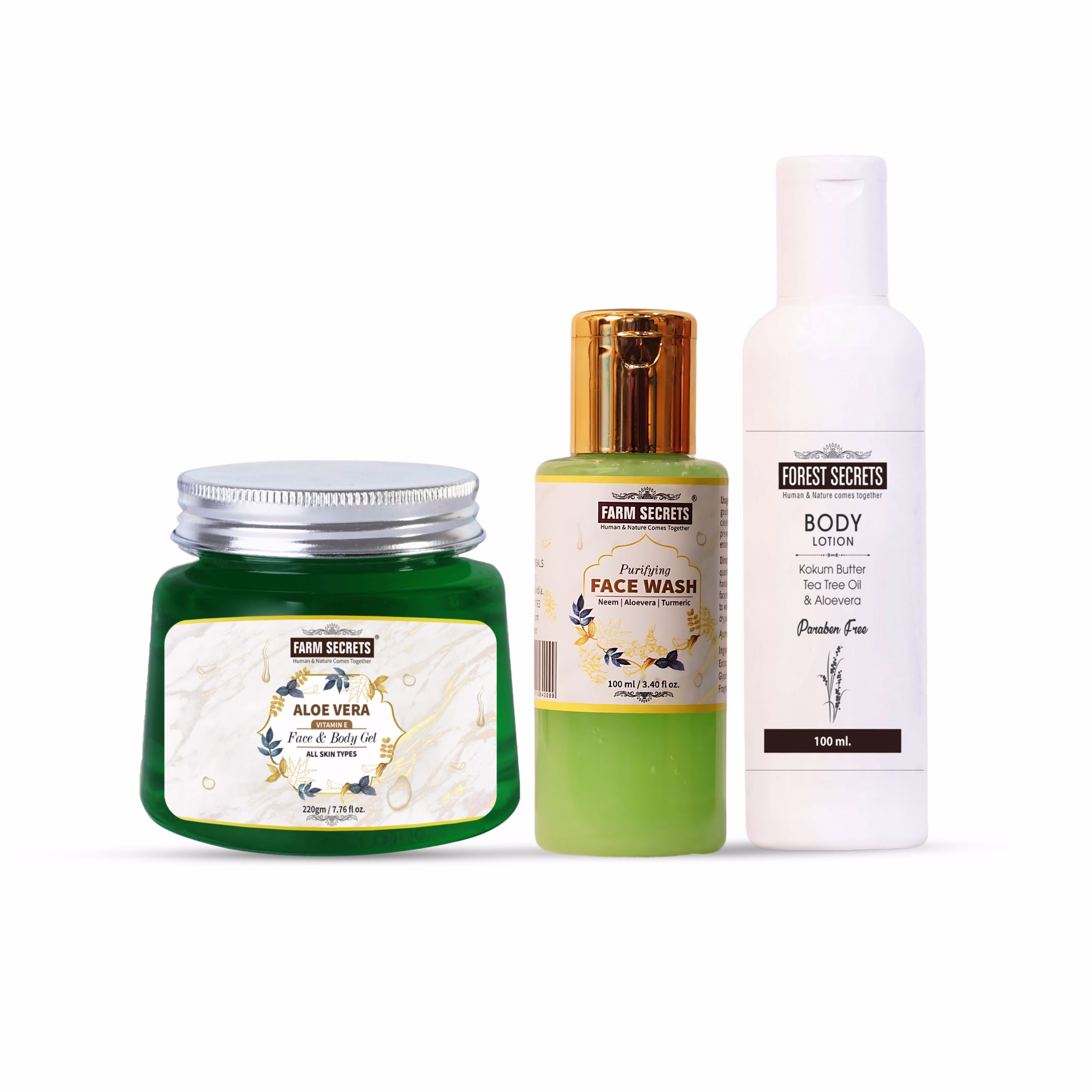 Complete skincare with Farm Secrets Aloe Vera Gel