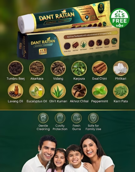 Dant Rattan SLS Free Ayurvedic Toothpaste